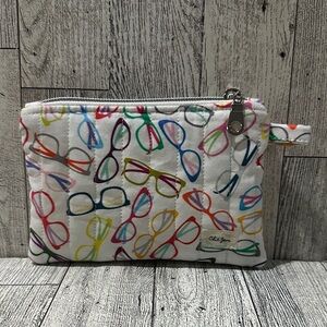 Chic Glasses Print Cosmetic Bag
